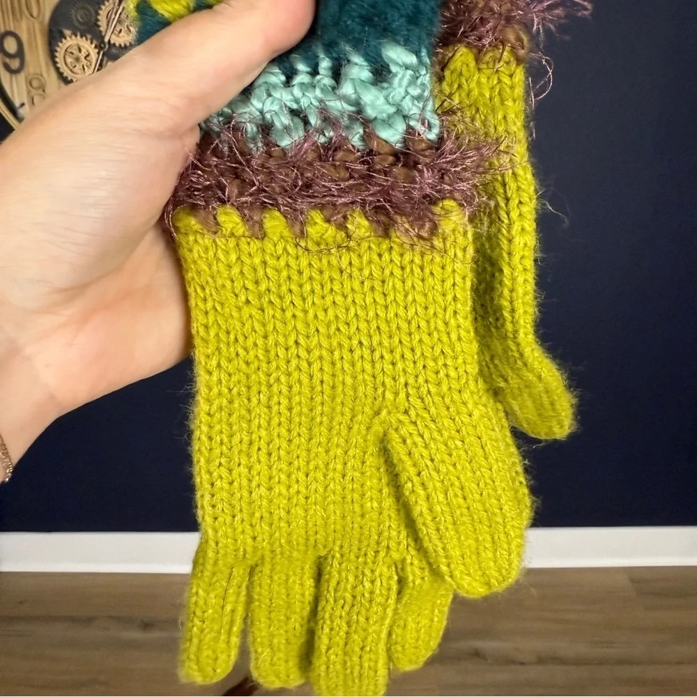 Colorful Knit Gloves